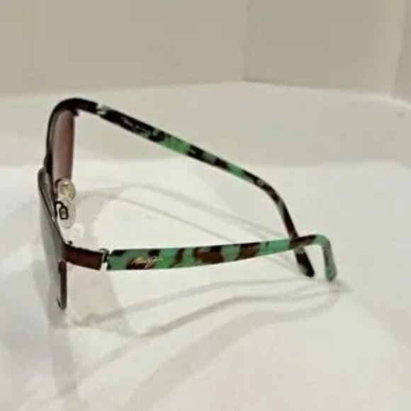 Popoki style Maui Jim Sunglasses Turquoise & Brown Tortoise Shell main image 7